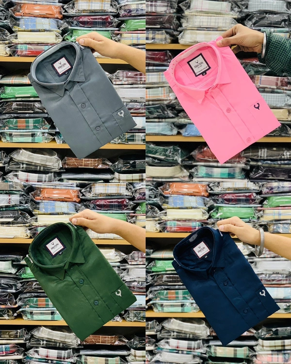 Combo of 4pc (Plain Shirt)  - XL 42