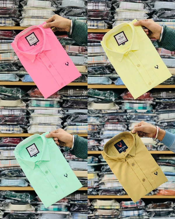 Combo of 4pc (Plain Shirt)  - M 38