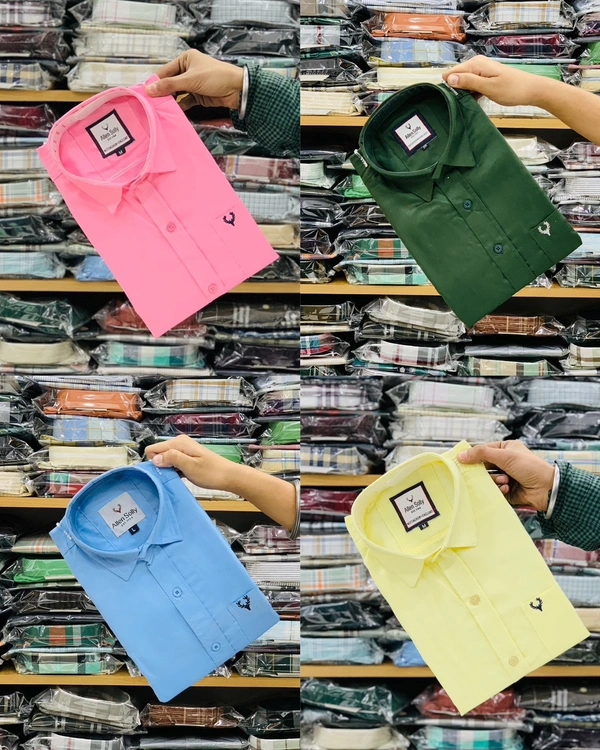 Combo of 4pc (Plain Shirt)  - L 40