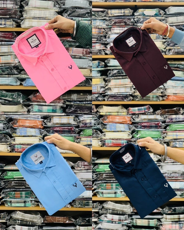 Combo of 4pc (Plain Shirt)  - M 38