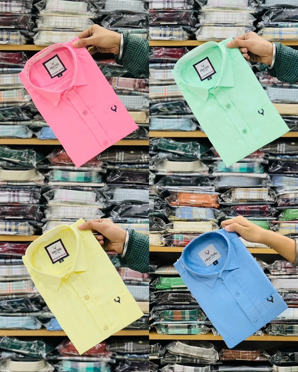 Combo of 4pc (Plain Shirt)  - XL 42