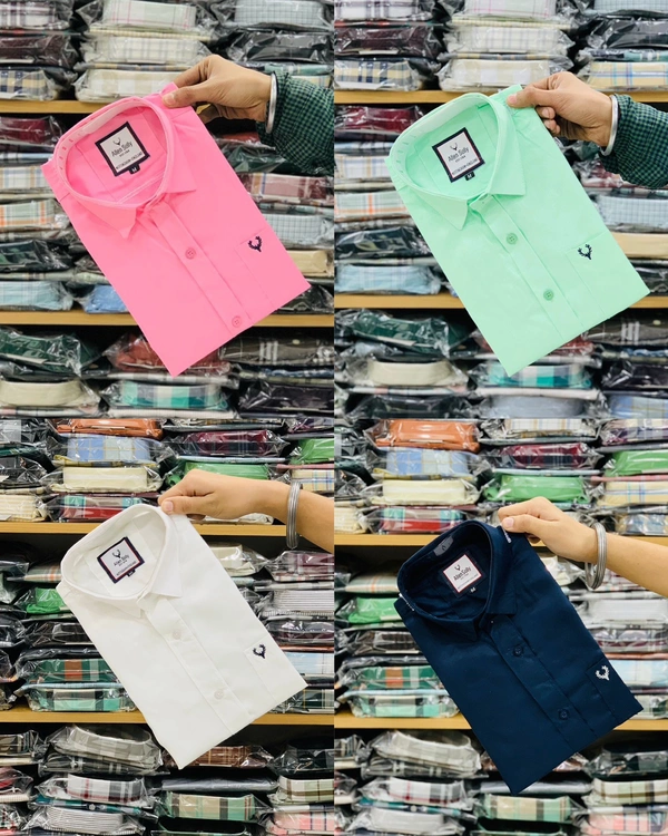 Combo of 4pc (Plain Shirt)  - XxL 44