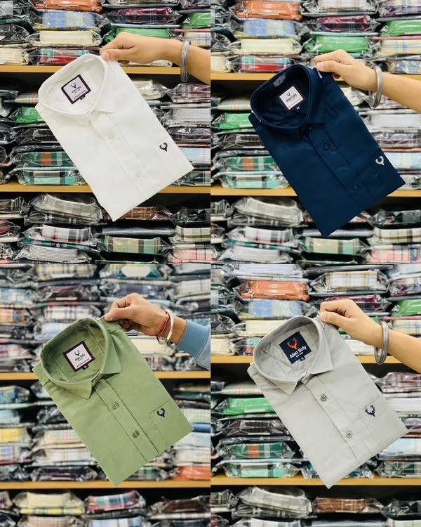 Combo of 4pc (Plain Shirt)  - M 38