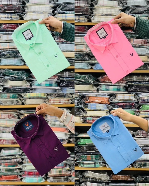 Combo of 4pc (Plain Shirt)  - XL 42