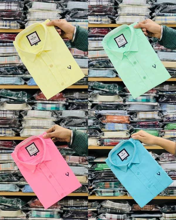 Combo of 4pc (Plain Shirt)  - XL 42