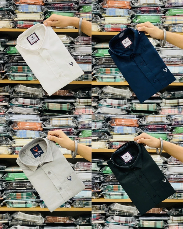 Combo of 4pc (Plain Shirt)  - XxL 44