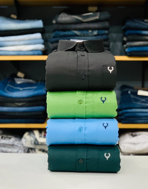 Allen Solly Plain Shirts (Pack of 4 Shirts) - XXL 44