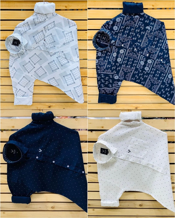 Tommy Printed Shirt (Combo Of 4 Shirt) - XxL 44