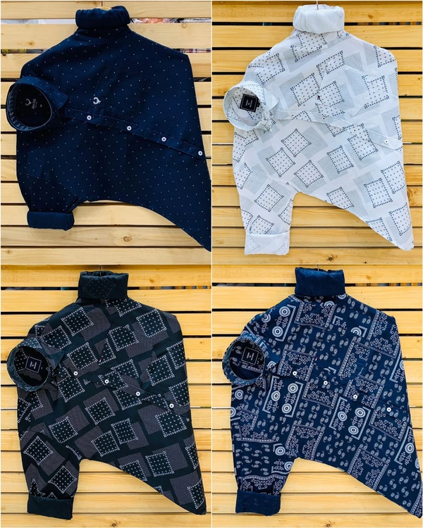 Tommy Printed Shirt (Combo Of 4 Shirt) - L 40