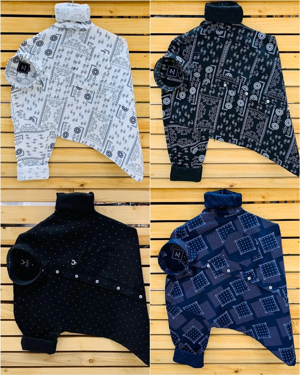 Tommy Printed Shirt (Combo Of 4 Shirt) - M 38