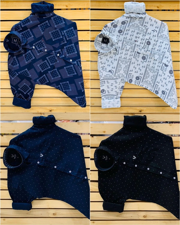 Tommy Printed Shirt (Combo Of 4 Shirt) - L 40