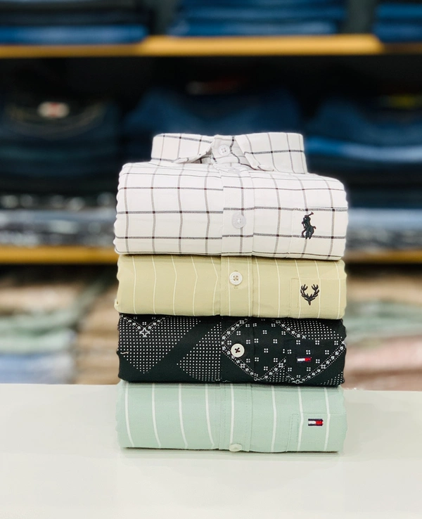 Branded Shirt (Combo Of 4 Shirt) - L 40