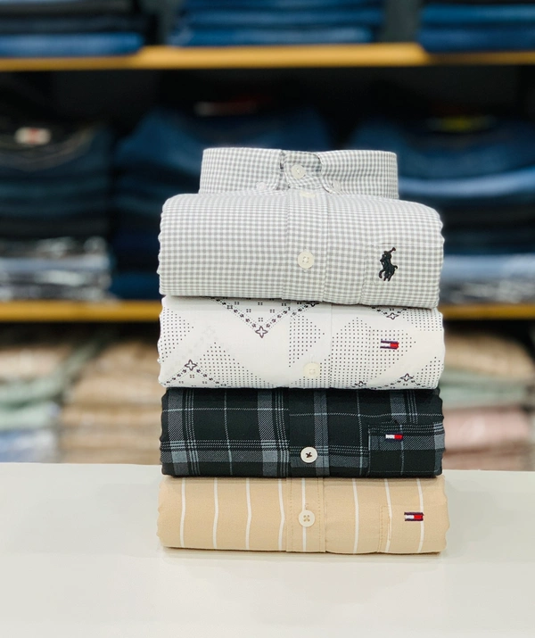 Branded Shirt (Combo Of 4 Shirt) - L 40