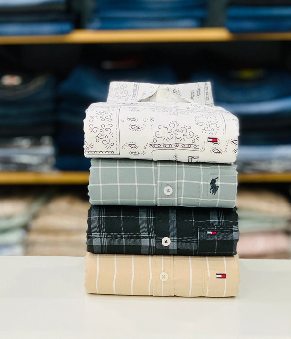 Branded Shirt (Combo Of 4 Shirt) - L 40