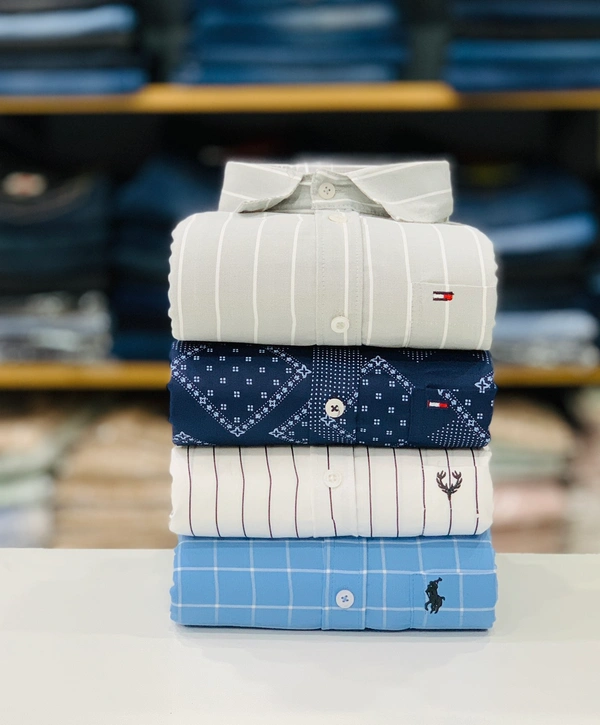 Branded Shirt (Combo Of 4 Shirt) - L 40