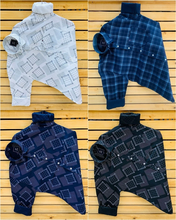 Tommy Printed Shirt (Combo Of 4 Shirt) - XxL 44