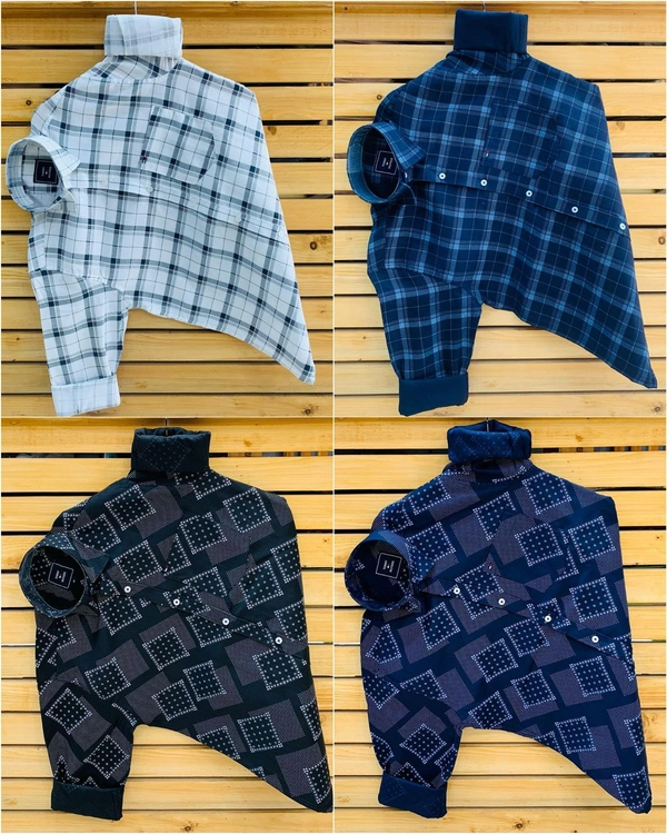Tommy Printed Shirt (Combo Of 4 Shirt) - XL 42
