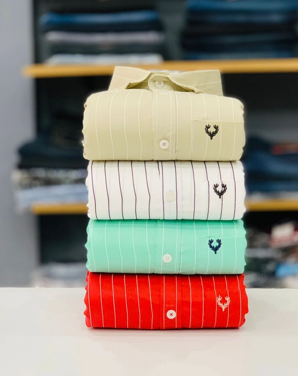 Allen Solly Lining Shirt (Combo Of 4 Shirt) - M 38