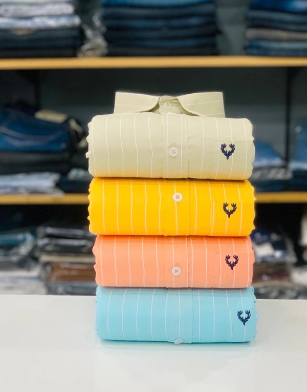 Allen Solly Lining Shirt (Combo Of 4 Shirt) - L 40