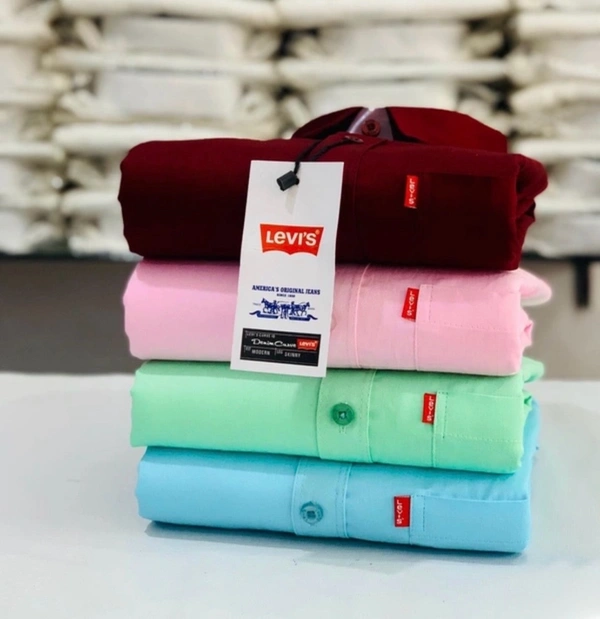 Levi’s Plain Shirt (Combo of 4 Shirt) - L