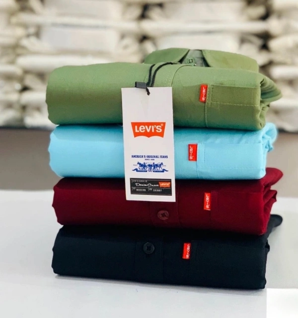 Levi’s Plain Shirt (Combo of 4 Shirt) - L
