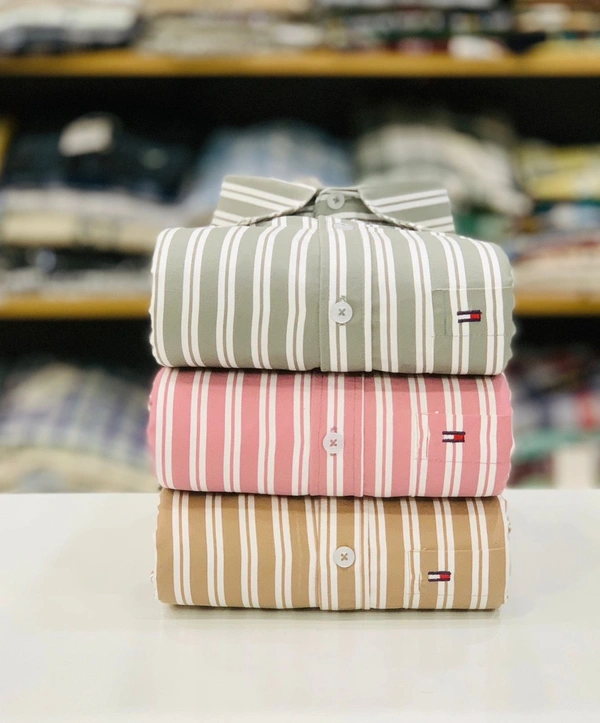 Tommy Lining Shirt (Pack of 3 Shirt) - M