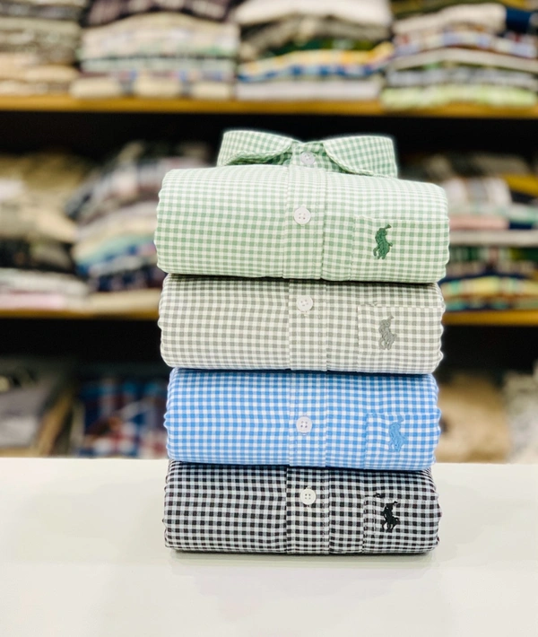 RL Polo Check Shirt (Pack of 4 Shirt) - L