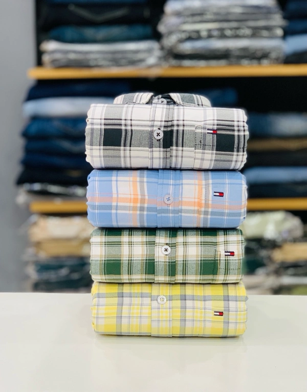 Tommy Check Shirt (Pack Of 4 Shirts) - M 38