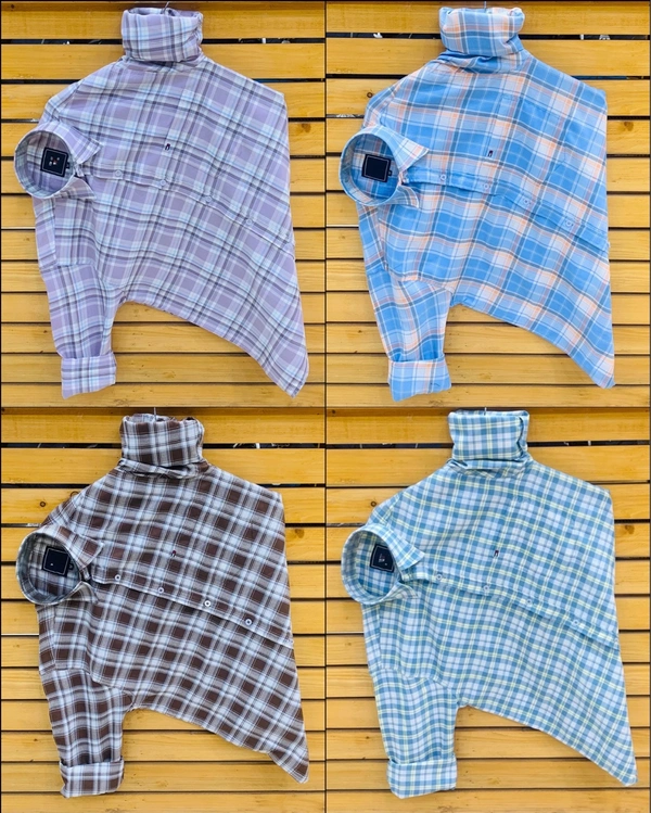 Tommy Check Shirts (Pack Of 4 Shirts) - M 38