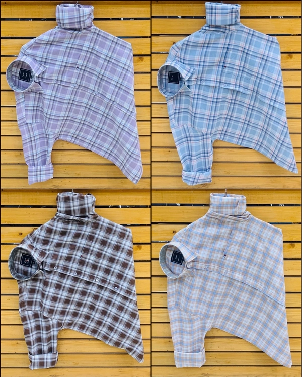 Tommy Check Shirts (Pack Of 4 Shirts) - L 40
