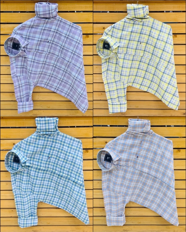 Tommy Check Shirts (Pack Of 4 Shirts) - M 38