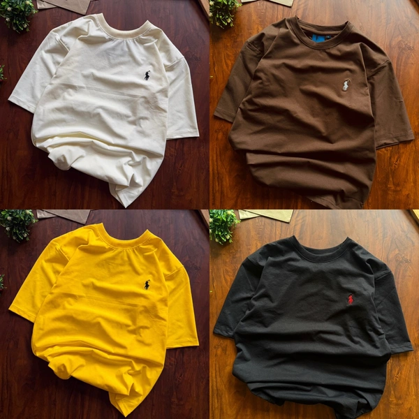 RL Polo Plain T Shirts (Pack of 4pc) - L 40