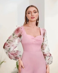 NEW FANCY JUMPSUIT - Pale Rose, XL