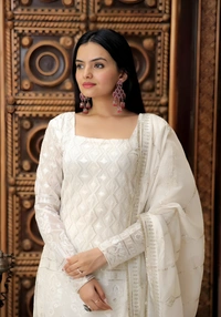 Zara Kurti Set Combo - White, M