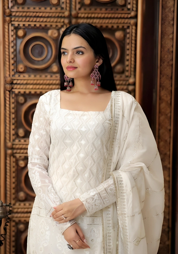 Zara Kurti Set Combo - White, M