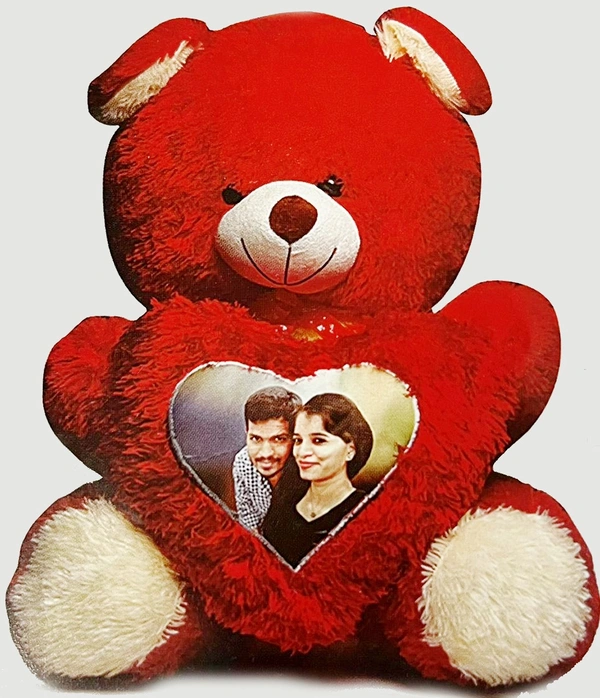 Big Teedy Bear With Heart Pillow 24 inch print size 7x7 1500gm