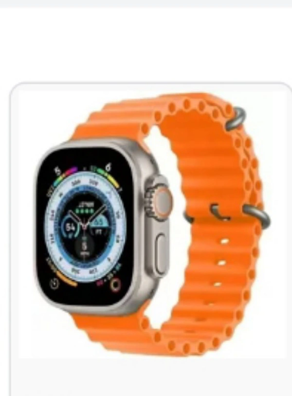 Generic S9 Smartwatch/Bluetooth Smart Watch (Orange Strap, Free Size)