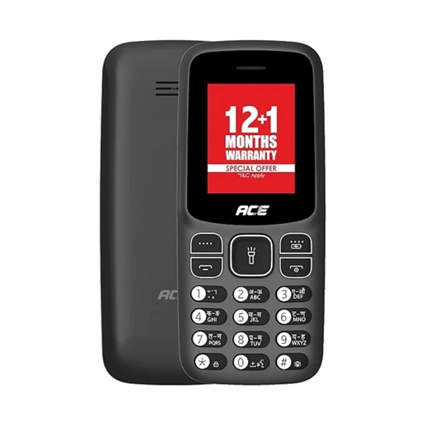 Itel Ace 2 Feature Phone  - Black