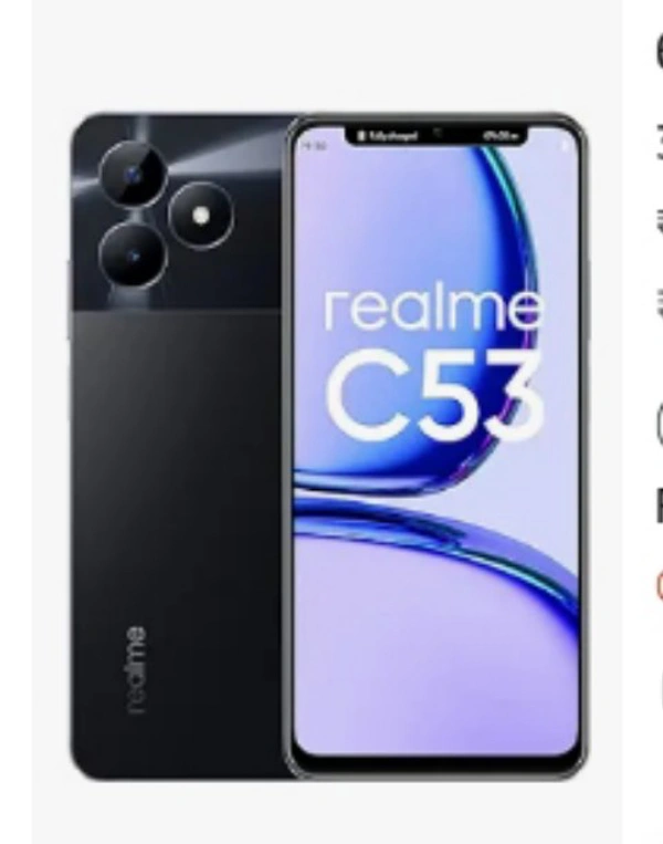 Realme  realme C53 (Champion Black, 6GB RAM, 128GB Storage)