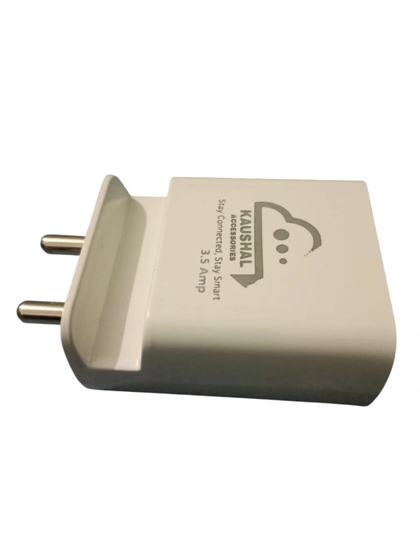 KT 3.5 Amp. Duel Usb Fast Charger With Data Cable 