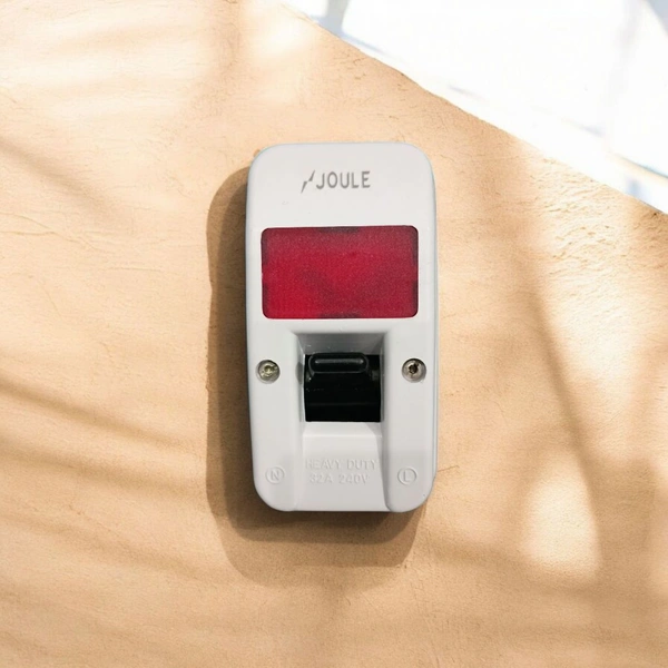 Joule  DP Switch (Porcelain Base) White Colour  - White
