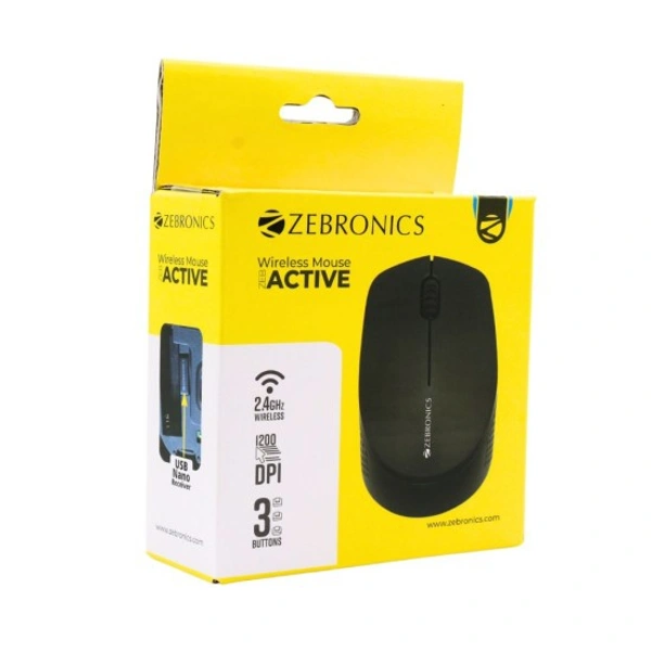 Zebronics Wireless Mouse  - Black