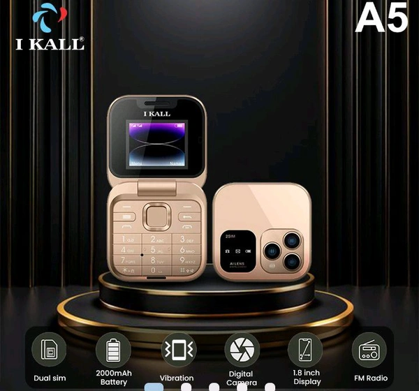 I Kall A5 Flip Phone -Gold - Gold