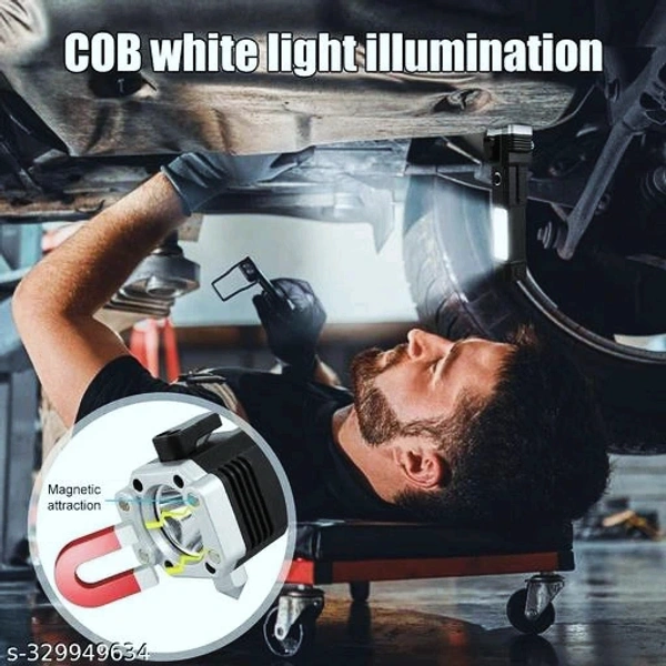 Torch Light, LED 3W Torch Light Rechargeable Torch Flashlight, Long Distance Beam Range, Car Rescue Torch with Hammer, Window Glass and Seat Belt CutterName: Torch Light, LED 3W Torch Light Rechargeable Torch Flashlight, Long Distance Beam Range, Car Rescue Torch with Hammer, Window Glass and Seat Belt CutterMaterial: PlasticNet Quantity (N): 1Product Length: 5 cmProduct Height: 10 - Black