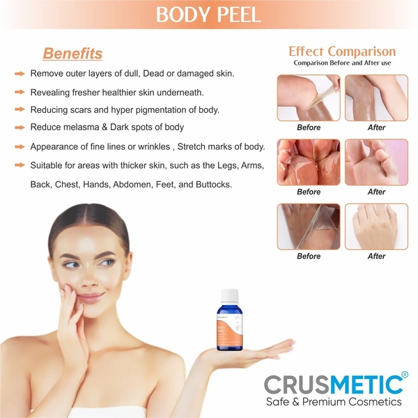 CRUSMETIC BODY PEEL - Body Lightening & Brightening Peel - 10 ml