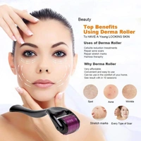 V Pro Derma Roller Set - 0.5 mm Roller with Free 1.5 mm Roller for Acne Scars, Open Pores, Smooth and Radiant Skin - 0.5 MM & 1.5 MM