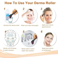 V Pro Derma Roller Set - 0.5 mm Roller with Free 1.5 mm Roller for Acne Scars, Open Pores, Smooth and Radiant Skin - 0.5 MM & 1.5 MM