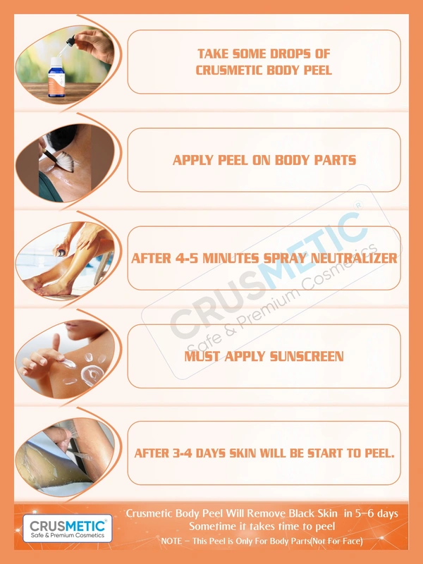 CRUSMETIC BODY PEEL - Body Lightening & Brightening Peel - 10 ml