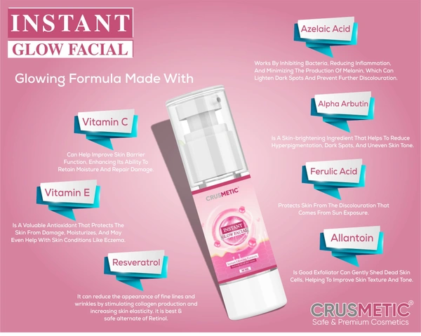 Instant Glow Facial - Parlour Vala Glow Ab Ghar Par, Sirf 5 Minute Mai!