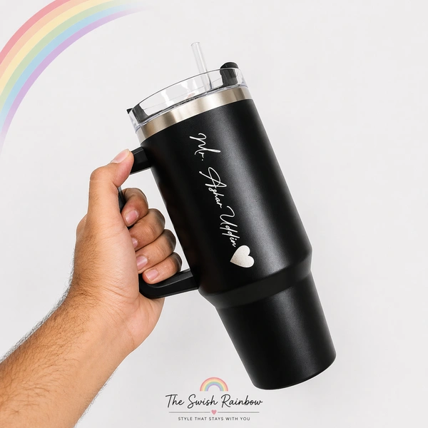 Personalized Name Tumbler - Black